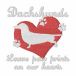 Dachshunds Leave Paw Prints embroidered shirts