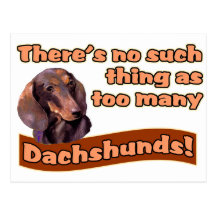 DACHSHUNDS POST CARDS