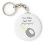 Dad can fix anything keychain