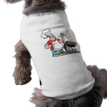 dad cooking on the grill pet t-shirt
