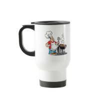 dad cooking on the grill coffee mug