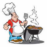 dad cooking on the grill photo sculptures