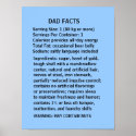 DAD FACTS - a humourous Father's Day poster/print