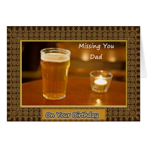 Dad/Father Birthday Deceased Greeting Card Zazzle