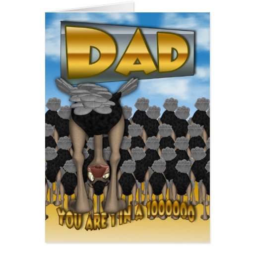 Dad Father's Day Card - You Are 1 In a 1000000