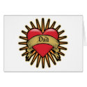 Dad Heart Tattoo cards