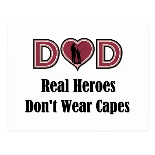 Dad Hero Postcard