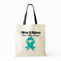 Dad - I Wear A Teal Ribbon Tote Bag