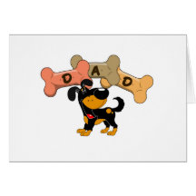 Dad in Dog Treats Card