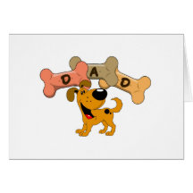 Dad in Dog Treats Greeting Card