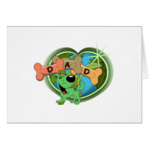 Dad in Dog Treats Greeting Card