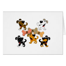 Dad in Dog Treats Greeting Cards