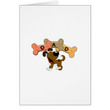Dad in Dog Treats Greeting Cards