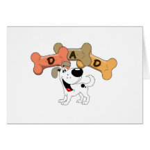 Dad in Dog Treats Greeting Cards