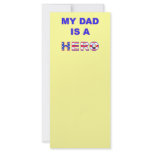 Dad is a Hero rack cards