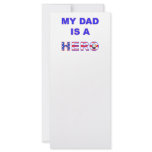 Dad is a Hero rack cards