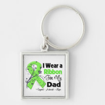 Dad - Lymphoma Ribbon Keychains