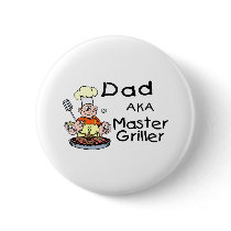 Dad Master Griller Button