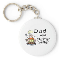 Dad Master Griller Keychains