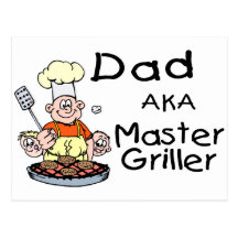 Dad Master Griller Postcard
