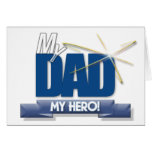 Dad My Hero - Fun Father's Day Gifts Card
