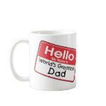 Dad Name Tag mugs