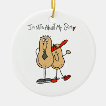 Dad - Nuts About My Son T-shirts and GiftsD Christmas Tree Ornament