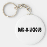 Dad o licious Black Keychain