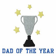 Dad of The Year Trophy Embroidered Polo Template