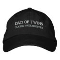 DAD OF TWINS embroidered hats