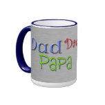 Dad Papa Pop Father mugs