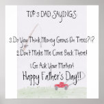 Dad Sayings...Father's Day Poster posters