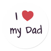 Dad Round Sticker