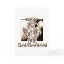 Dad the Barbarian Greeting Card