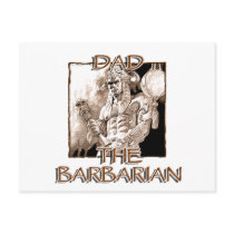 Dad the Barbarian Postcard