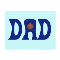 Dad to African Baby Post Card