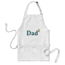 Dad to the Second Power Father's Day Gifts Aprons