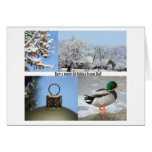 Dad wonderful holiday season blue winter collage card
