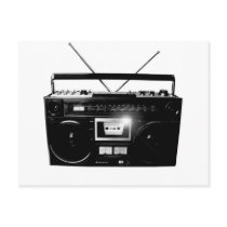 Dadawan Ghettoblaster boombox 1980 Postcard