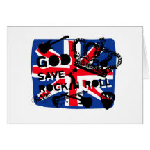Dadawan God save Rock'n'Roll Greeting Cards