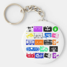 Dadawan K7 tapes vintage colours Key Chains