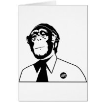 Dadawan monkey business greeting card