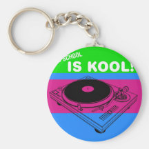 Dadawan Old school is kool  vynil deck Keychain