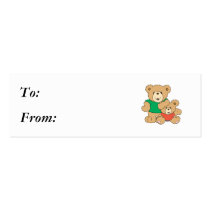 Daddy and Baby Boy Bear Business Card Templates