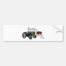 Daddy and Me Tractors Bumper Stickers