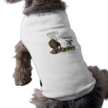 Daddy? asks a cute lamb to a big lion doggie t shirt