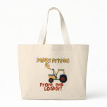 Daddy Drives a Front End Loader Canvas Bags