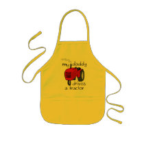 Daddy Drives A Tractor Apron