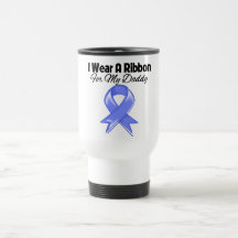 Daddy - I Wear Periwinkle Ribbon Coffee Mug