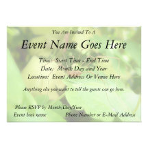 Daddy Long Legs In The Garden Personalized Announcements